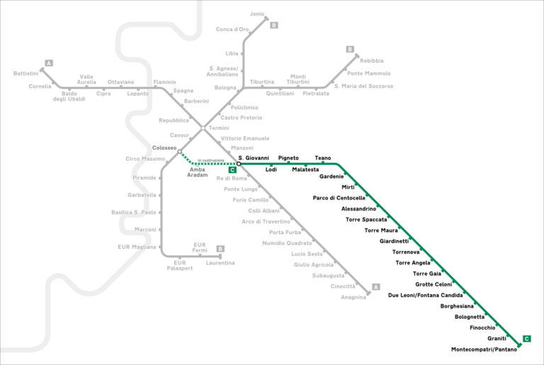 Rome Metro Line C - Colosseum- Infos - Stops - Book your ticket online