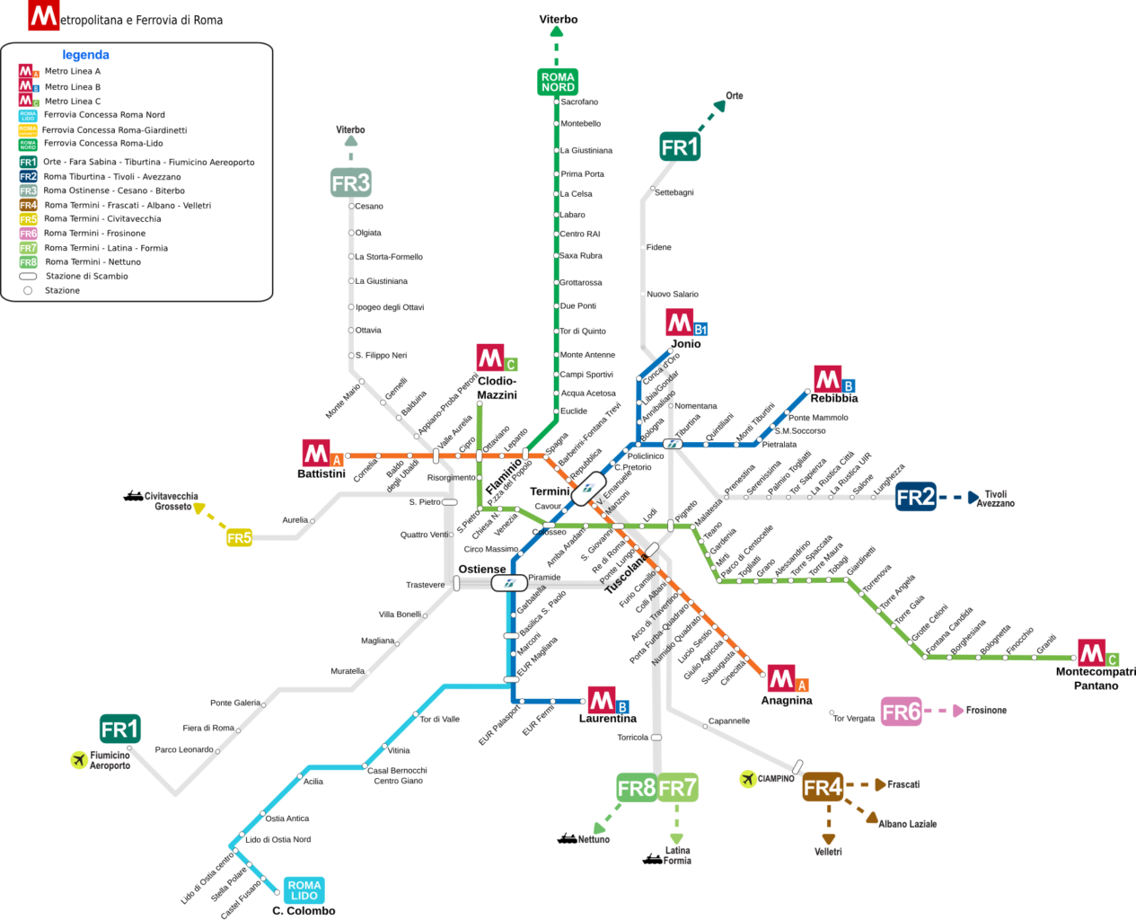 Métro Rome - Achetez Votre Carte De Métro En Ligne- Gagnez Du Temps